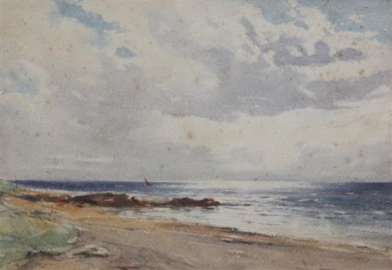 David West (1868-1936) Moray Firth, Lossiemouth 9.25 x 13.5in.